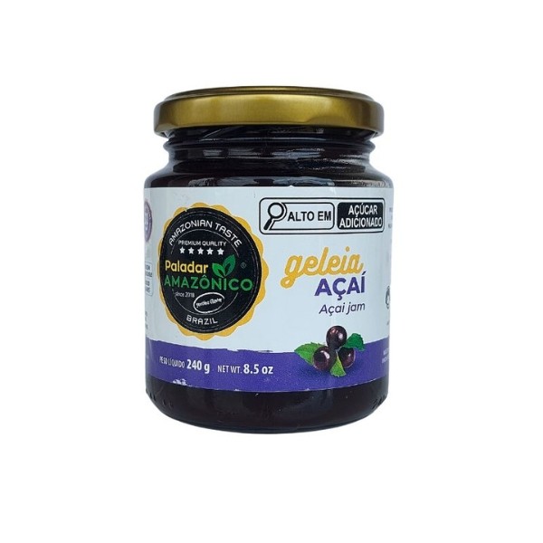 Geleia de Açaí Amazônica 75% Polpa Sem Glúten 240g