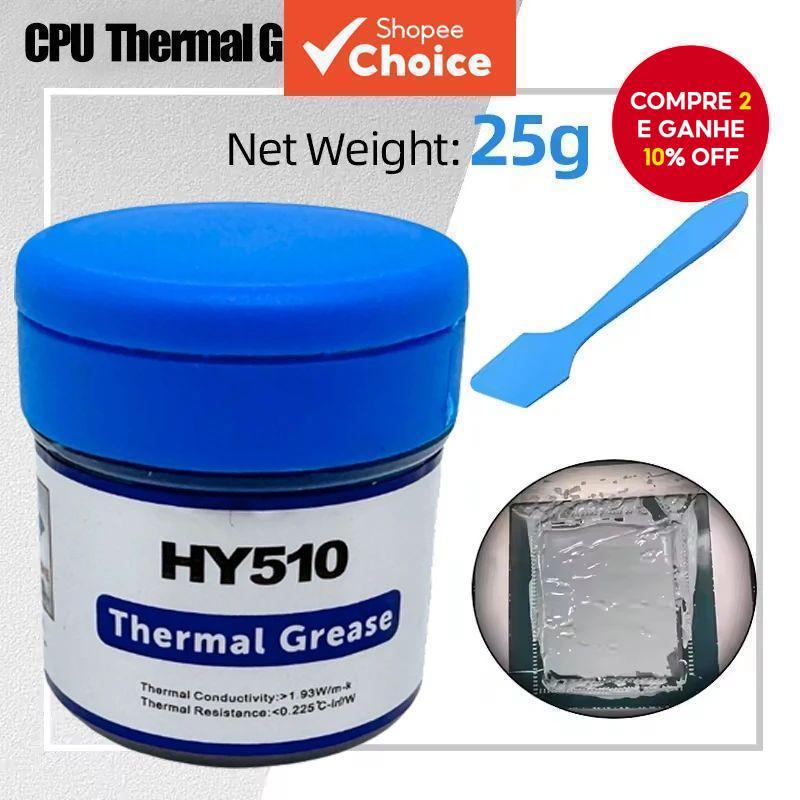 HY510 CPU Graxa Térmica Desktop PC Pasta Composta Condutora De Silicone Para Dissipador De Calor De Refrigeração