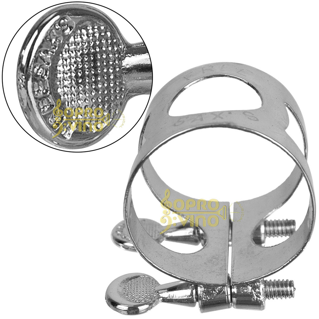 Abraçadeira Metal Niquelada Sax Alto Boquilha Massa Freesax BMAC