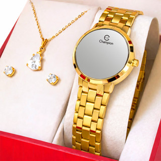 Relógio Champion Led Dourado Digital 1 Ano De Garantia Luxo em Oferta na Shopee