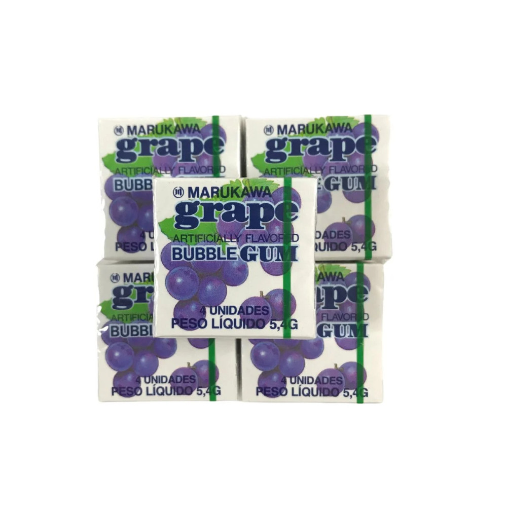 CHICLETE SABOR UVA - MARUKAWA GRAPE GUM 5,4G JAPÃO