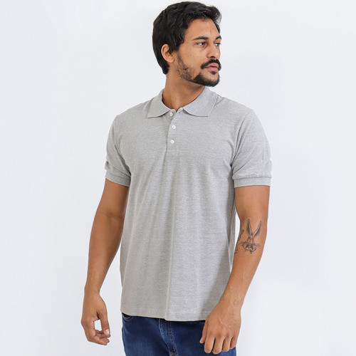 Camisa Polo Lisa Masculina Premium Tecido Algodão Piquet Camiseta Polo