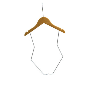 Cabide De Madeira Silhueta Infantil Marfim 1 Unidade em Oferta na Shopee