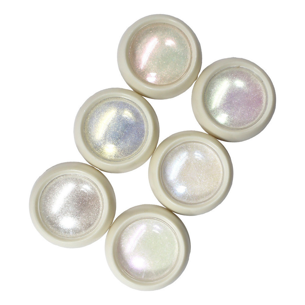 Kit 6 Pó Cromo Metalizado Unhas Cromado Decoração