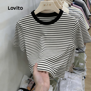 Lovito  Casual T-shirt Colorblock para Camiseta para Primavera/verão para mulheres. L173AD126 em Oferta na Shopee