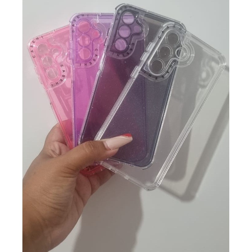 Capa Capinha Case Brilho Space Premium Glitter Samsung Galaxy  A14 A15 A06 A16 A26 A36 A56 A07 A17