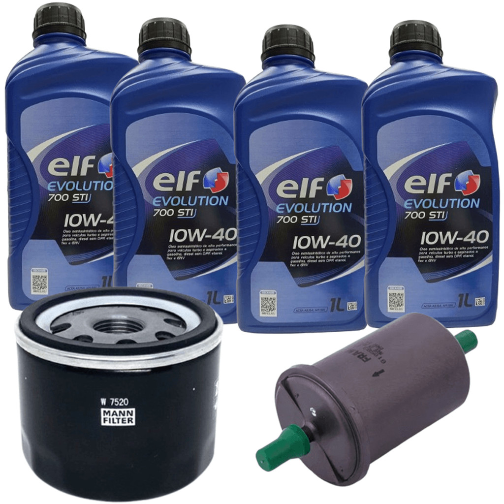 Kit Revisão 4 Litros Óleo Elf 10W40 Semissintético 1 Filtro Óleo 1 Filtro Combustível Clio Kangoo Symbol Motor 1.6 Todos em Oferta na Shopee