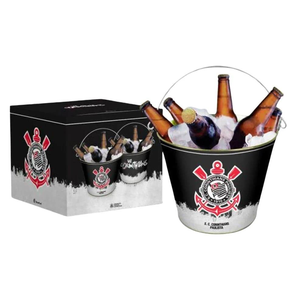 Balde de Cerveja Corinthians Decorado Metal em Oferta na Shopee