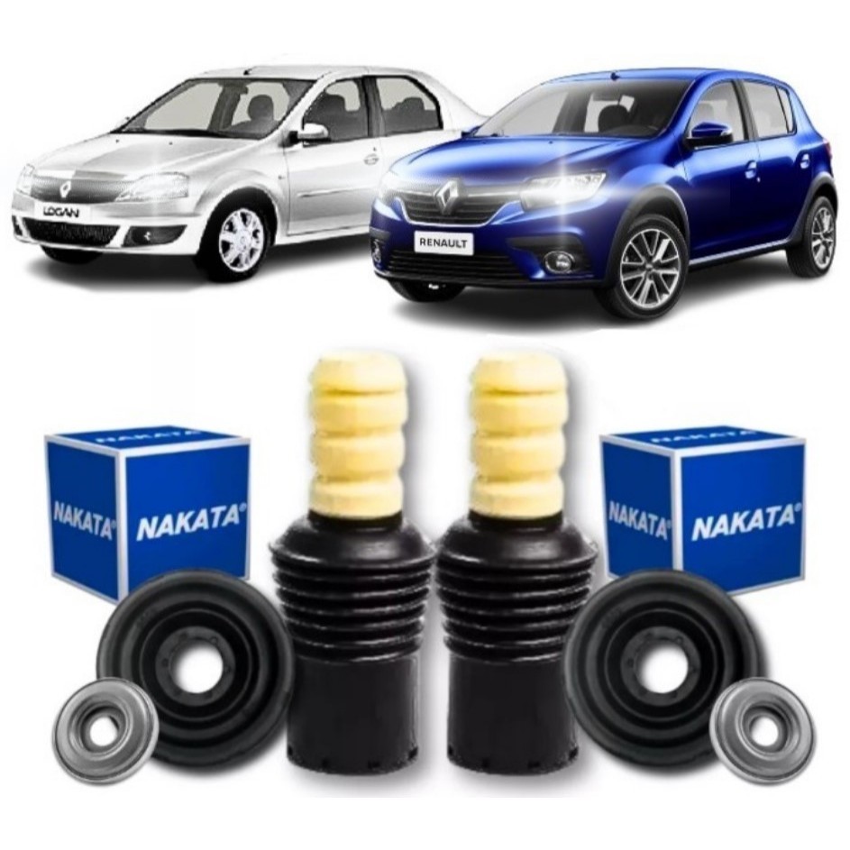 Kit Coxim Batente Rolamento Dianteiro Renault Logan Sandero 2008 Até 2025 - Nakata