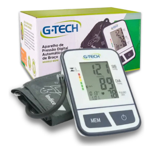 Aparelho Medidor De Pressão G-tech Bsp11 Digital De Braço Branco