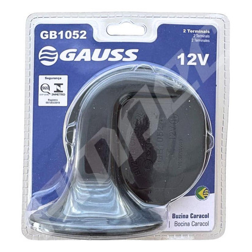 Buzina Caracol Individual Universal 12v Gauss em Oferta na Shopee