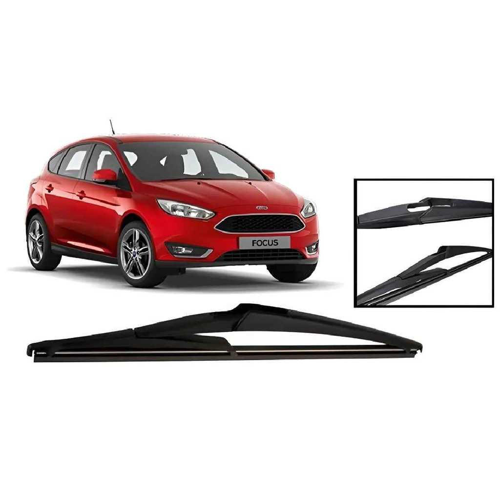 Palheta Limpador Parabrisa Traseiro Ford Focus 2014 Preto