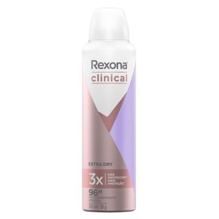 Desodorante Aerosol Rexona Clinical Extra Dry 91g em Oferta na Shopee