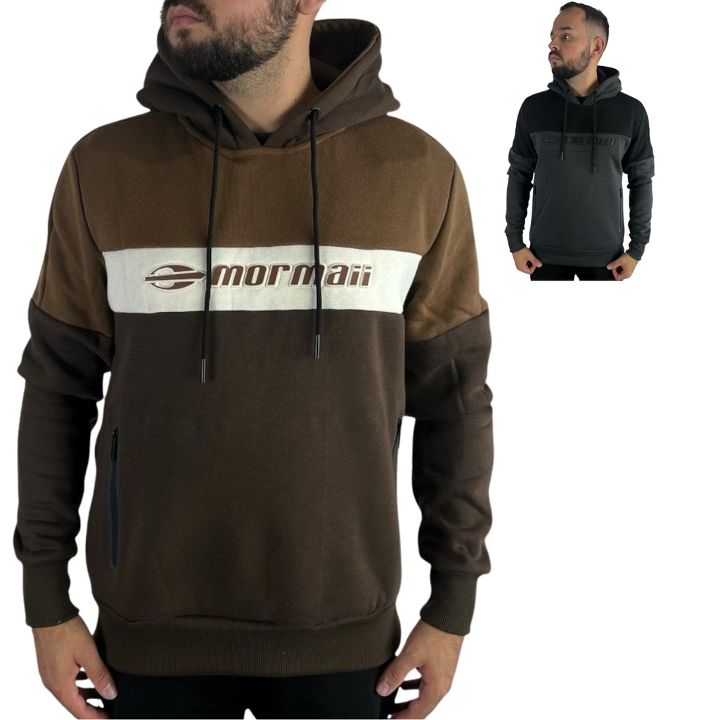Blusa Moletom Mormaii Masculino Com Capuz Bolso Canguru Original Inverno em Oferta na Shopee