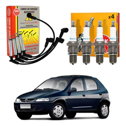Kit Vela Cabo Ngk Celta 1.0 Vhc Gasolina 2002 A 2006