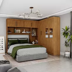 Guarda Roupa Casal Modulado 4 Portas Hércules 4 Portas
