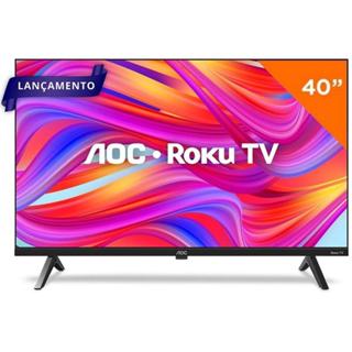 Smart TV AOC Roku TV 40" LED Full HD, 3 HDMI, 1 USB, Wi-Fi em Oferta na Shopee