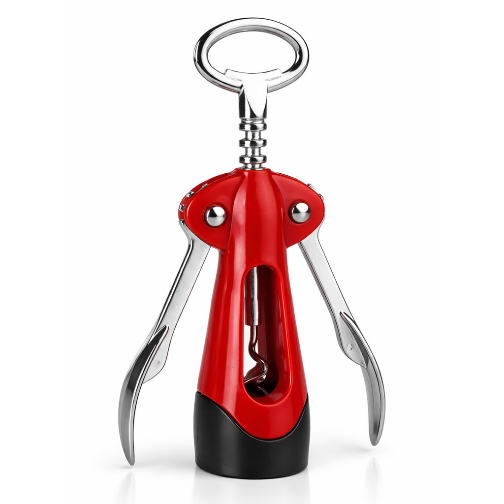 Abridor Saca-Rolhas Art House Colorido  Fácil de Usar, Design Moderno, Vermelho