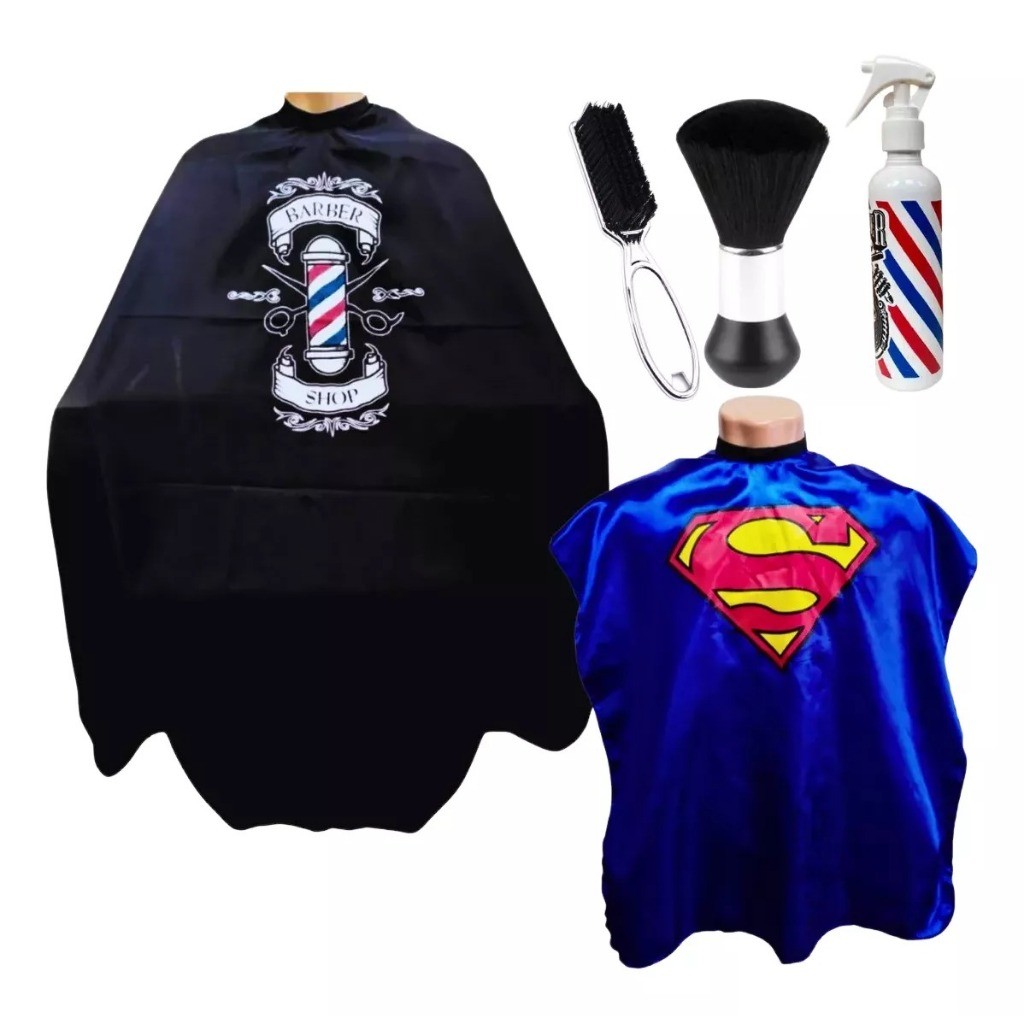 Kit Barbeiro Completo 5 Intes / Capas De Corte E Acessórios