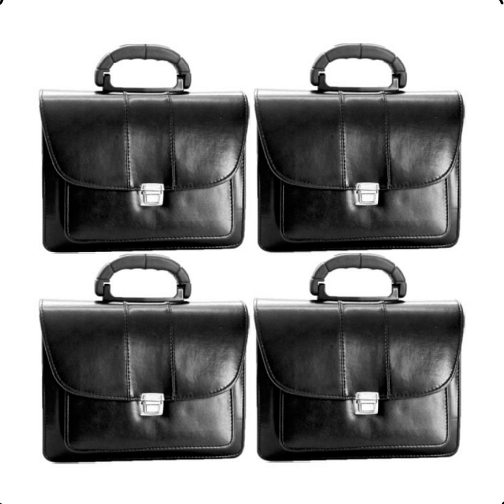 Kit 4 Pasta Bolsa CCB Biblia Tripla Liso Preta AP R1496-4