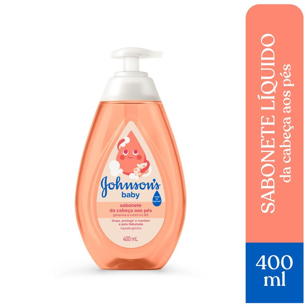 Sabonete Líquido Johnson's Baby Glicerina 400ml em Oferta na Shopee
