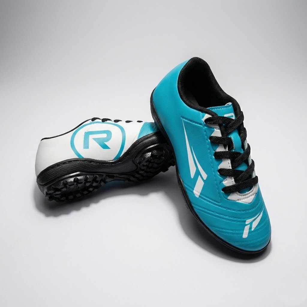 Chuteira Society Infantil Reforçada E Leve (26 Ao 33) | Solado Costurada | Cores Vibrantes RAYNE