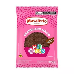 Granulado Macio Sabor Chocolate 500g Mil Cores Mavalério