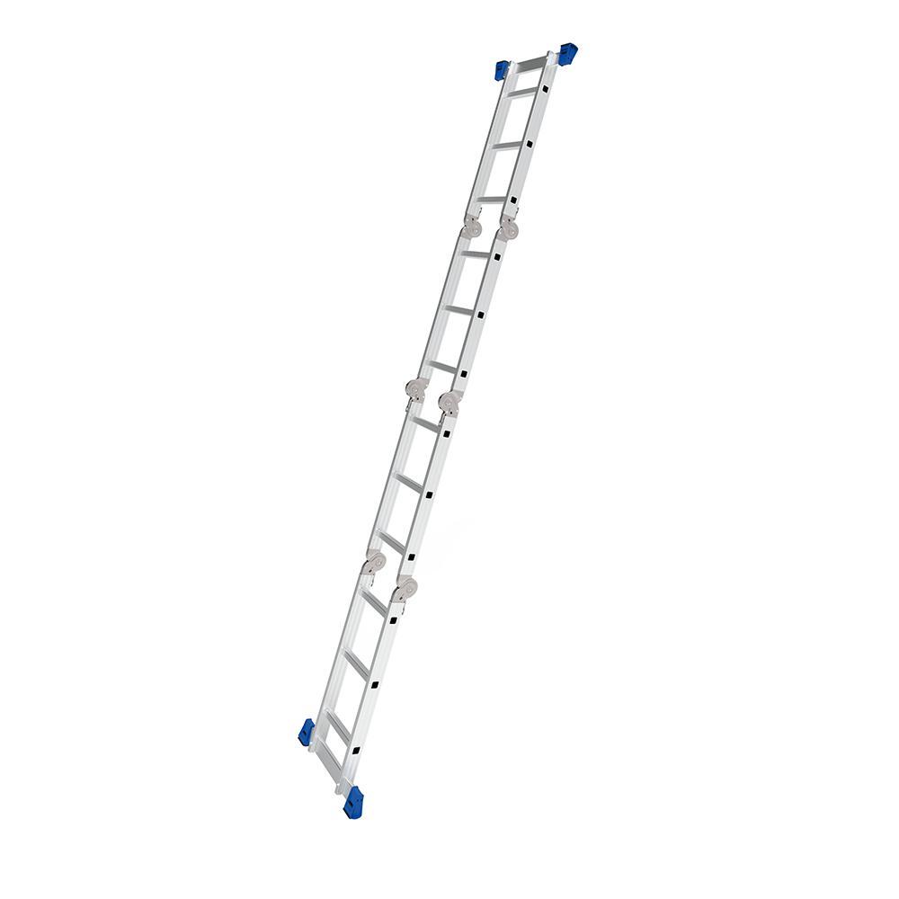 Escada de Alumínio Mor 4 x 3 12 Degraus Multifuncional, 8 em 1 - 5221 em Oferta na Shopee