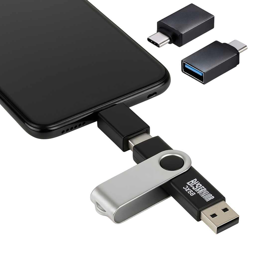 Adaptador OTG USB C 3.0 Para Smartphone Conecta Pen Drive Teclado Mouse em Oferta na Shopee