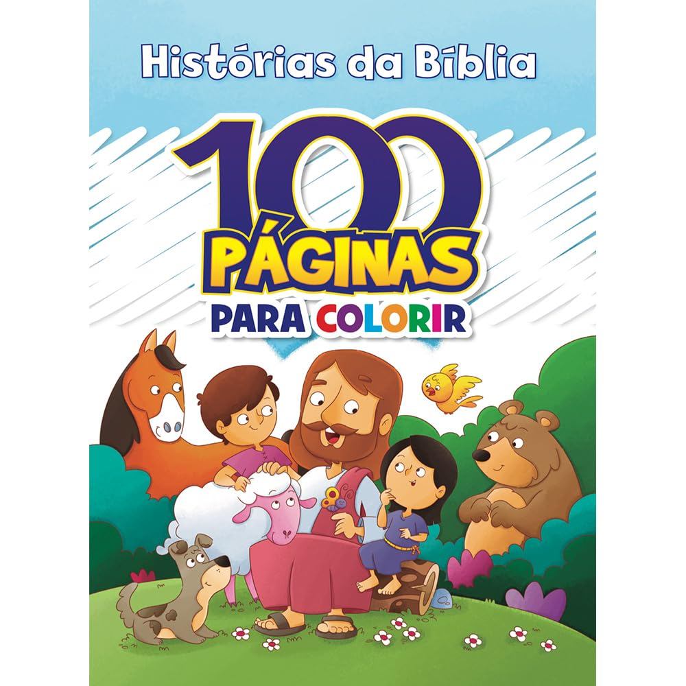 100 Páginas para Colorir | Histórias da Bíblia em Oferta na Shopee