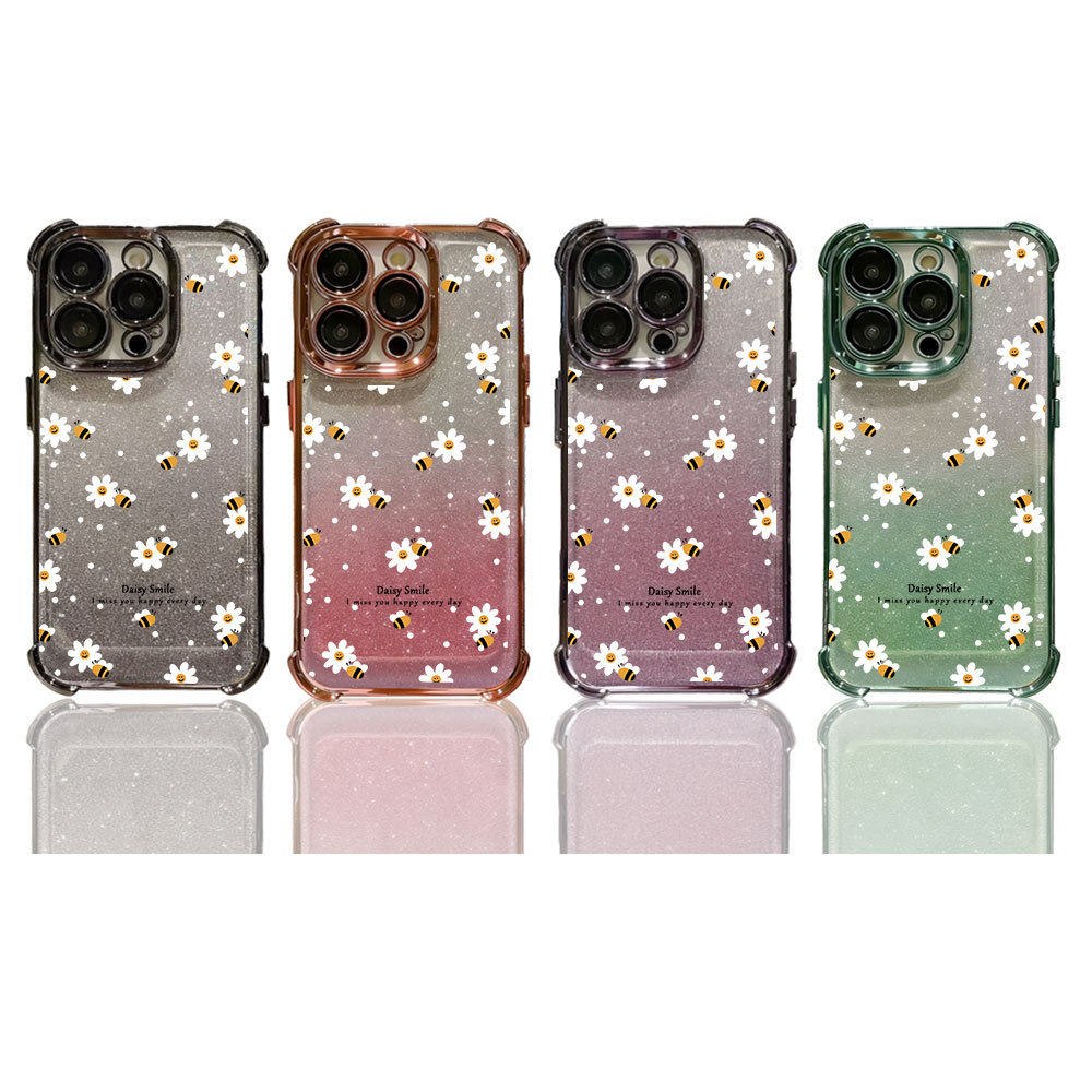 Capa Anti-Queda Transparente Para iPhone 16 15 14 Plus 13 12 11 17 Pro Max Air de Luxo Capinha