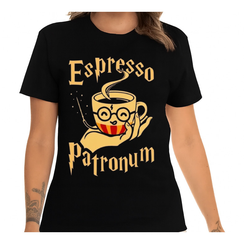Camiseta Unissex Estampada Harry Potter Expresso Cafe Roupa Feminina Roupa Masculina