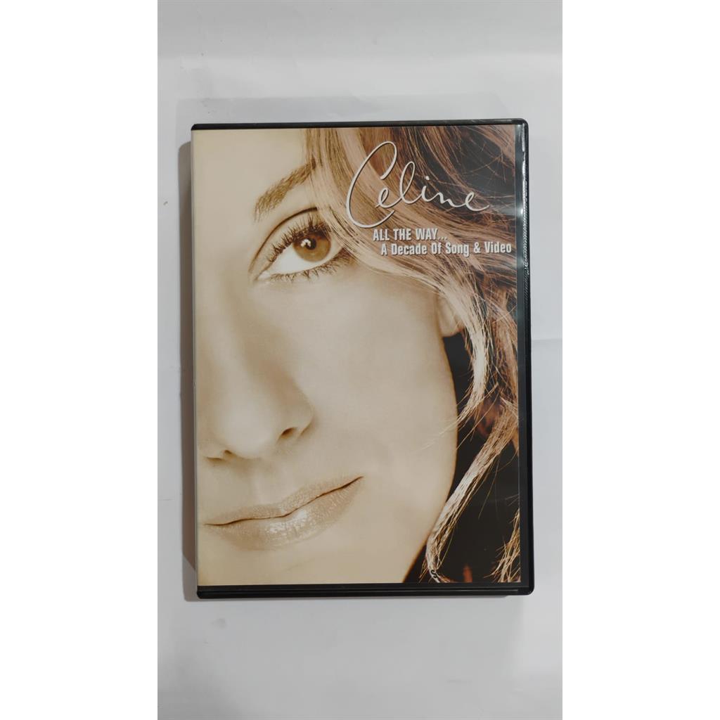 DVD CELINE ALL THE WAY A DECADE OF SONG E VIDEO editora DESCONHECIDO