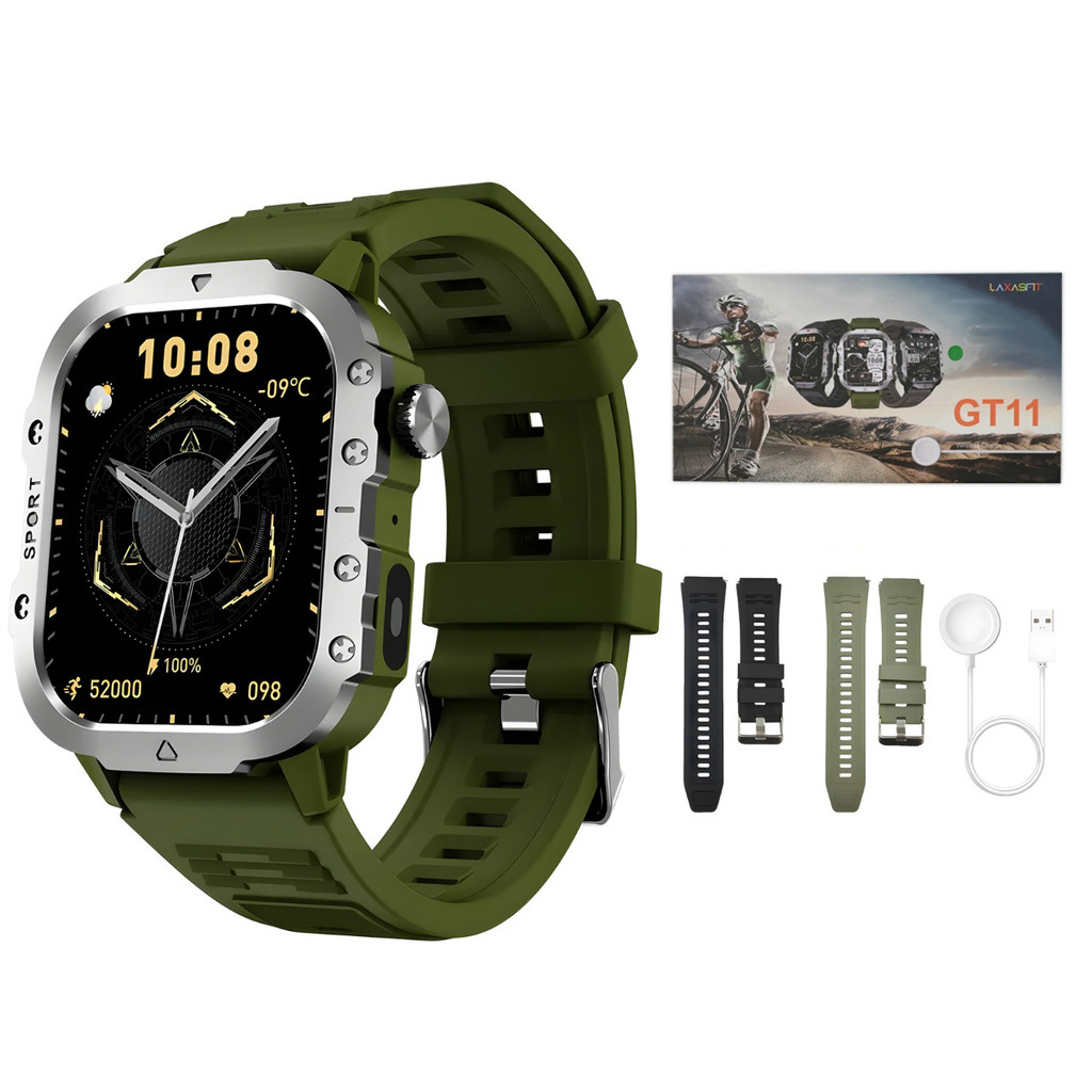 Smartwatch Masculino 2.01” Tela Grande Bluetooth 5.1 2 Pulseiras Laxasfit Android iOS em Oferta na Shopee