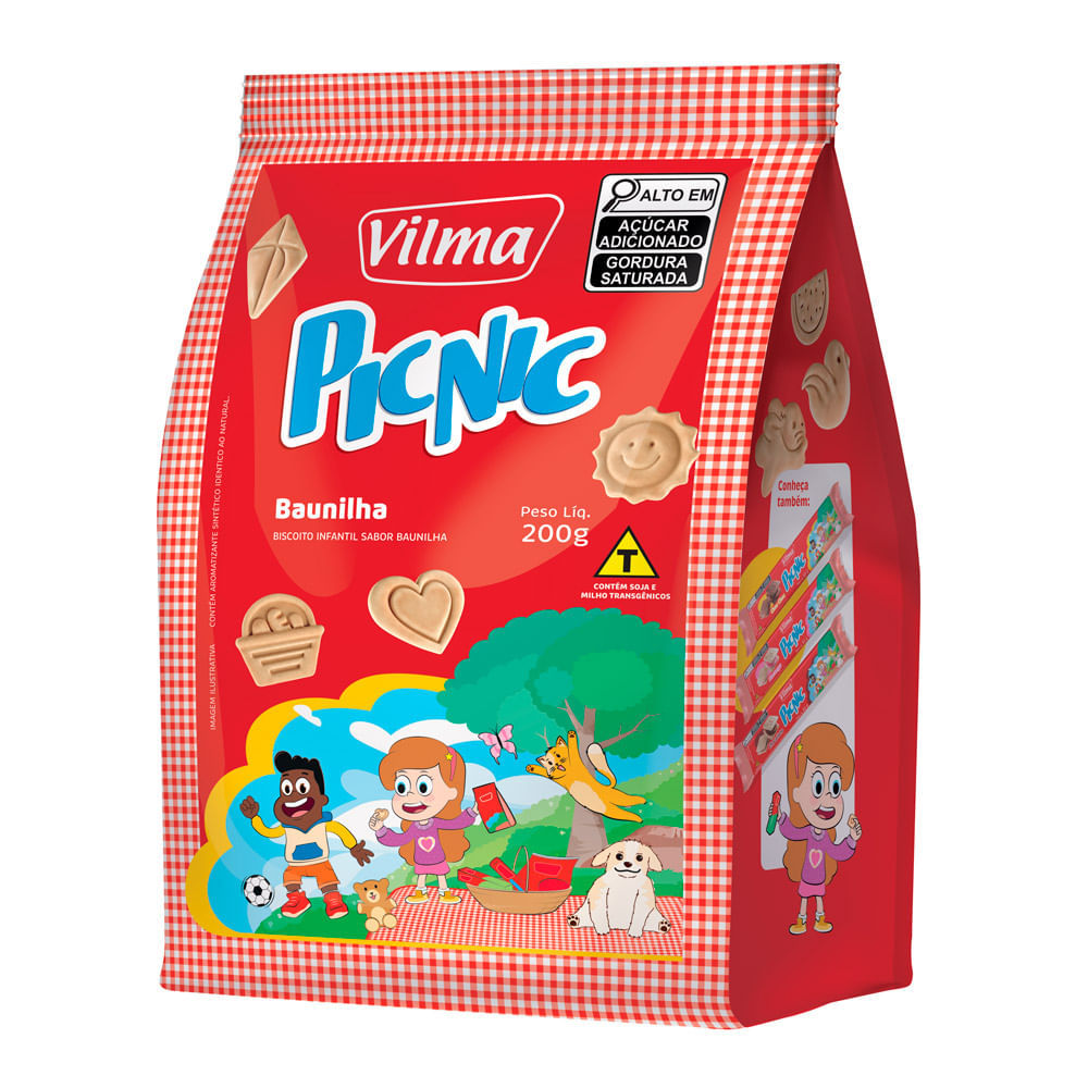 Biscoito Vilma PicNic Sabor Baunilha 200g