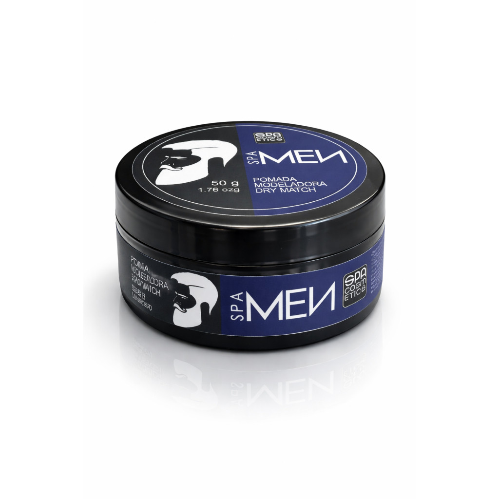 Pomada Define Cachos Modeladora Dry Match Spa Men 50g Efeito Seco, Modela Fixação Profissional