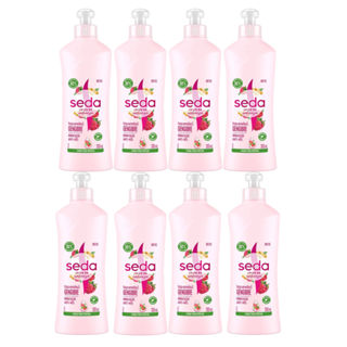 Kit 8 Cremes Para Pentear Seda Hidratação Anti Nós 300ml em Oferta na Shopee