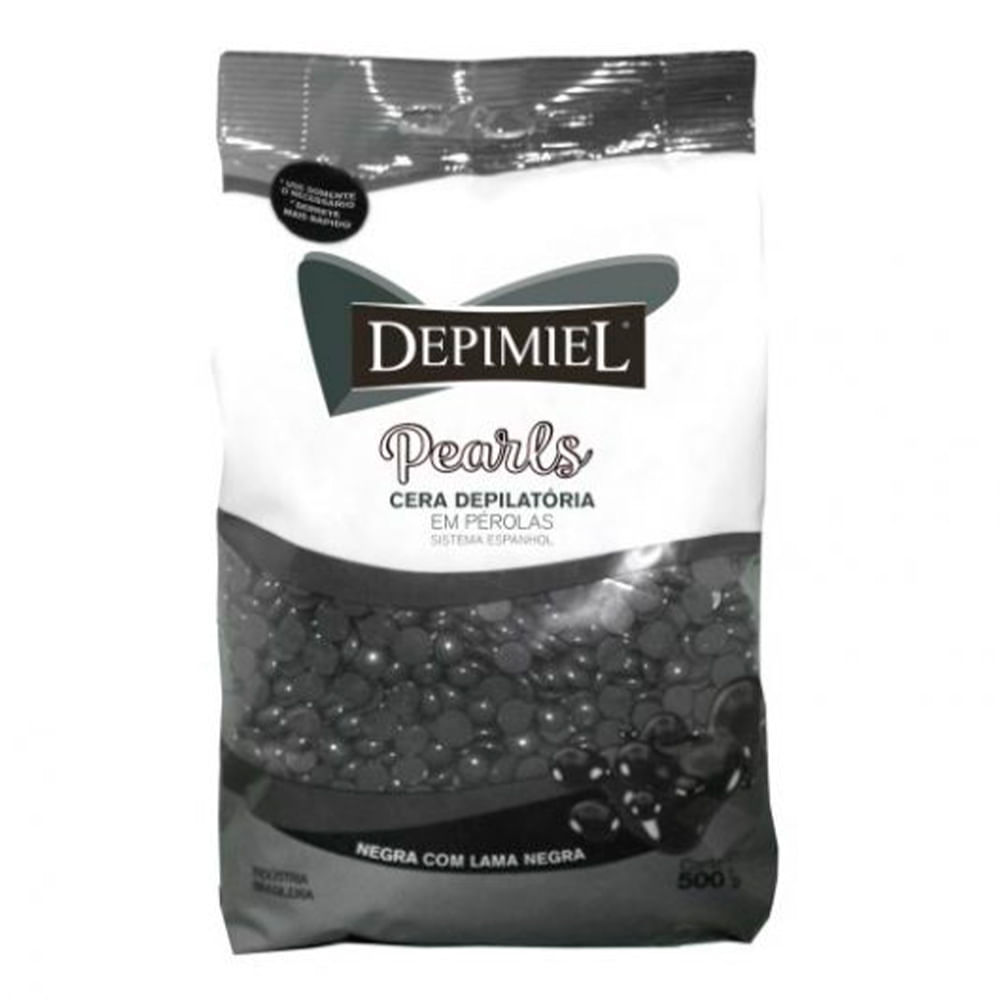 Cera Quente Depimiel Lama Negra 500g em Oferta na Shopee