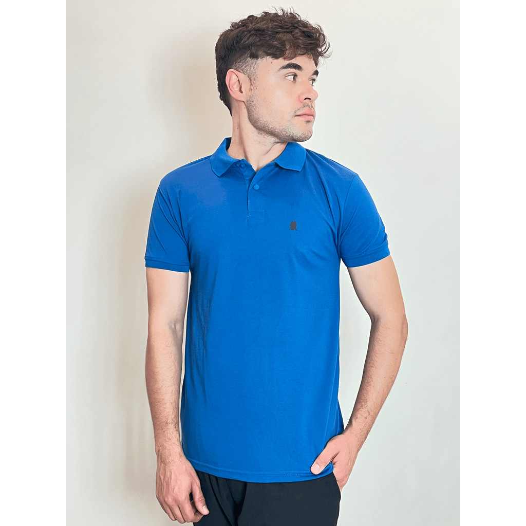 Polo Piquet Masculina Com Botão Polo Wear Royal em Oferta na Shopee