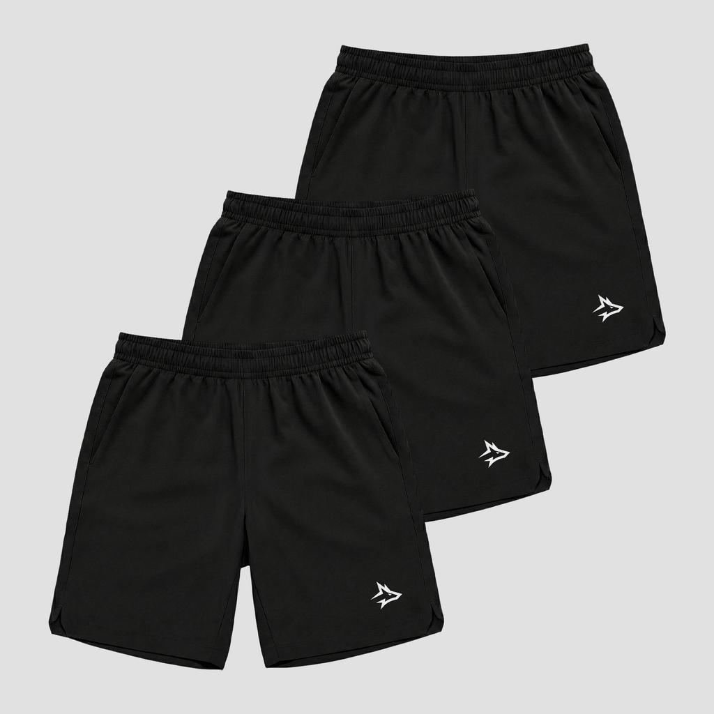 Kit 3 Bermudas Dry Lobo Academia Esporte Alpha Co em Oferta na Shopee