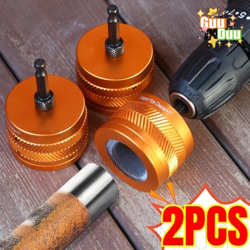 [Guudu] Escova De Limpeza De Tubos De Cobre-Conjunto Substituição-Para Alumínio De Ferro Polidor De Metal De Vários Tama