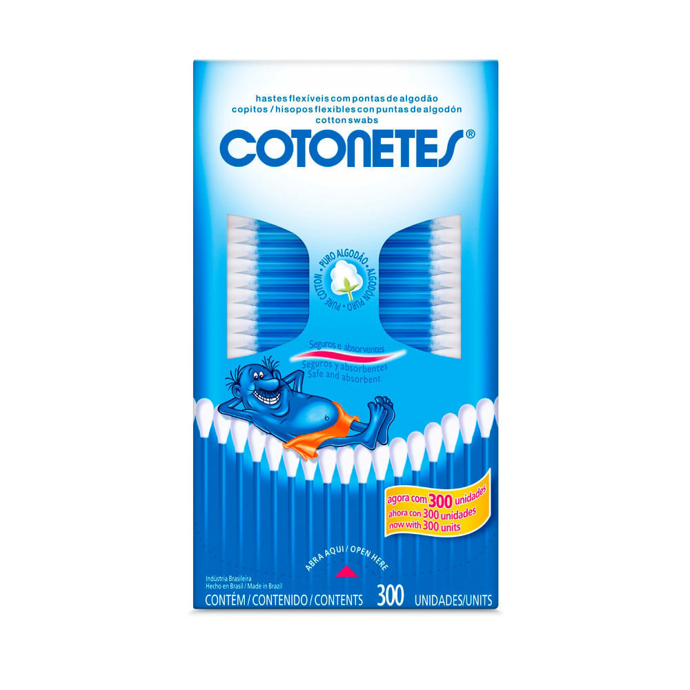 Hastes Flexíveis Cotonetes Johnson & Johnson 300 Unidades