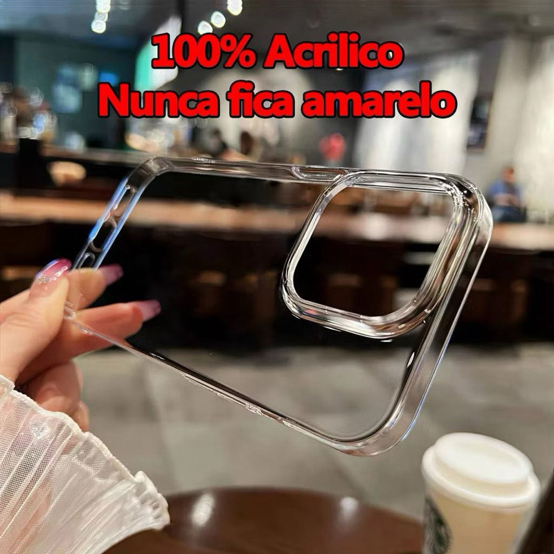 Capa ultrafina em acrílico 100% com textura de casca de ovo, adequada para todos os modelos de iPhone