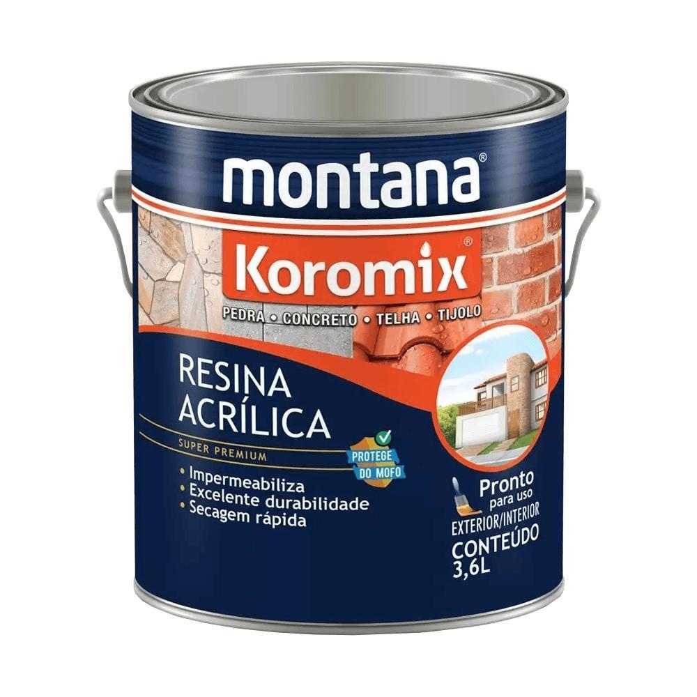 Resina Acrílica Montana Base Água Incolor 1/1 em Oferta na Shopee
