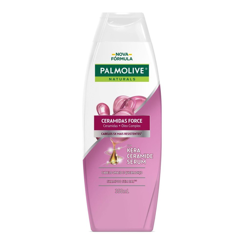 Shampoo Palmolive Naturals Ceramidas Force para Cabelo Opaco e Quebradiço 350ml em Oferta na Shopee