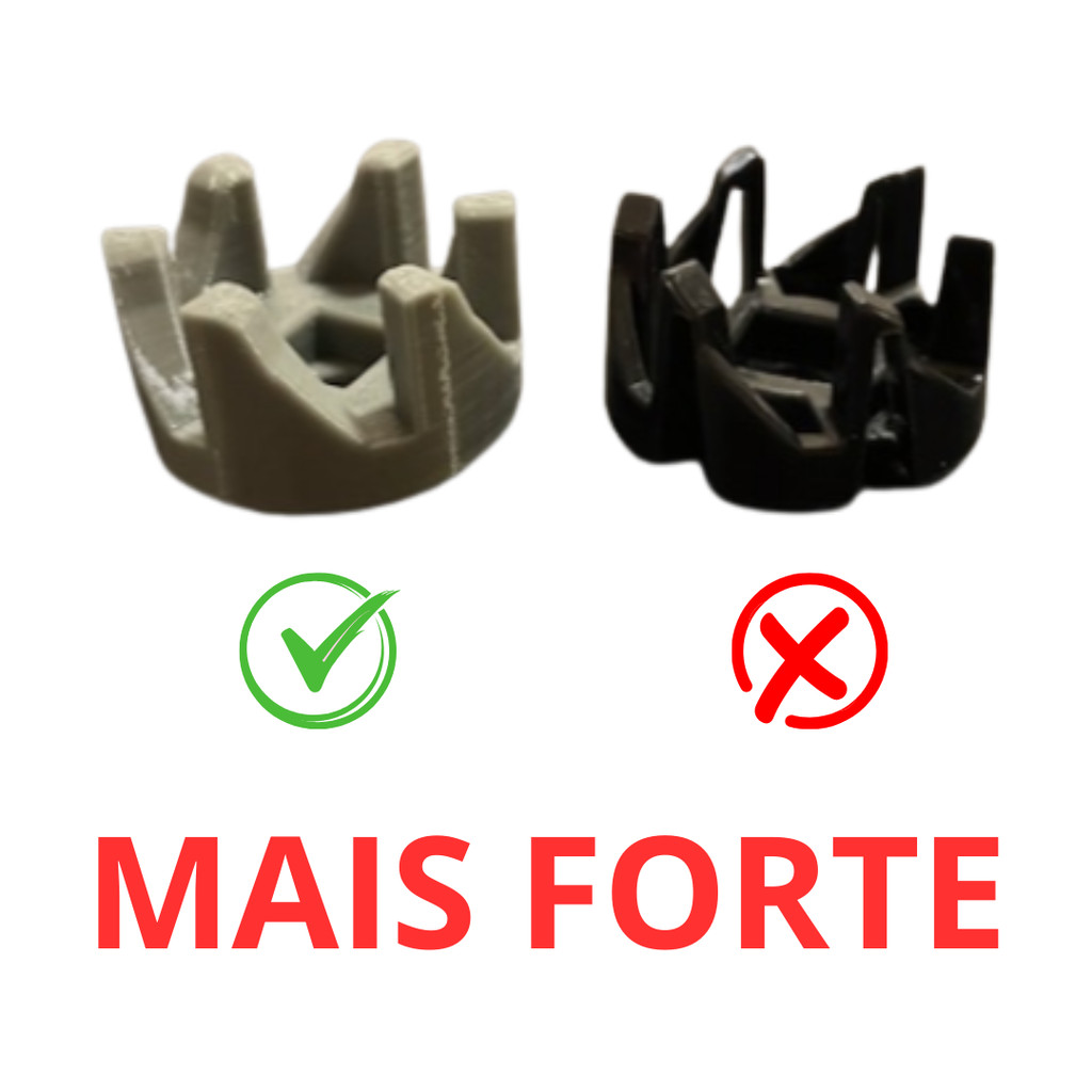Arrastes engreagem para copo de liquidificador [Mondial/Walita/Mallory/Braun e outros]