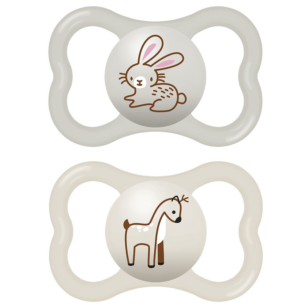 Chupeta Mam Air 18+ Meses Neutra 2 Unidades Ref:2959 em Oferta na Shopee