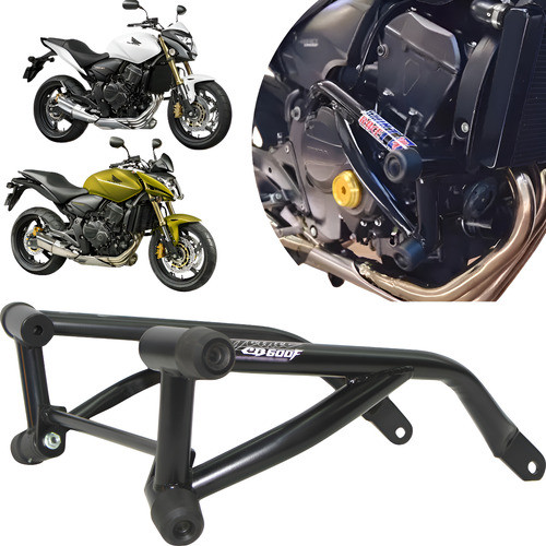 Protetor De Motor Stunt Race Cb 600 Hornet Preto Fosco
