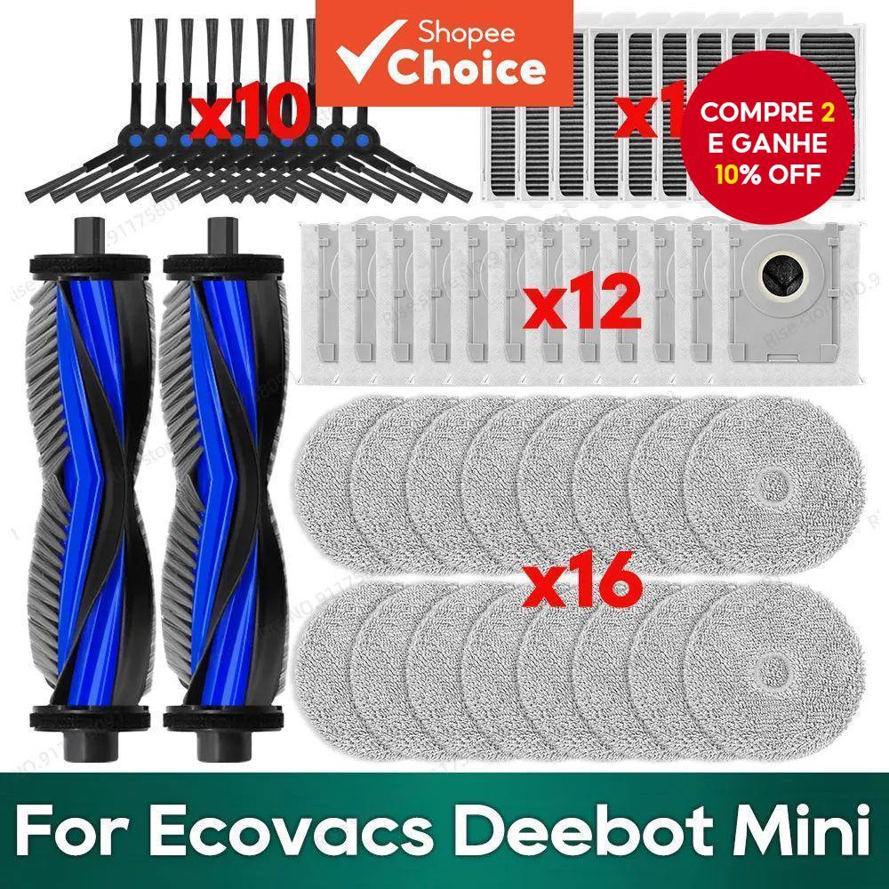  Uma compatibilidade para acessórios Ecovacs Deebot Mini: escova principal, filtro HEPA, saco de poeira, pano de
