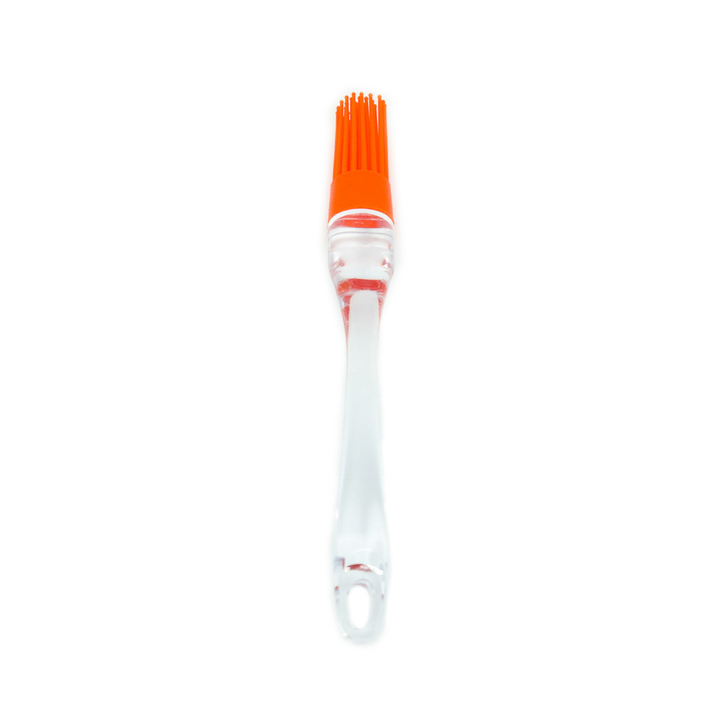 Pincel de Silicone Redondo com Cabo Transparente - Mozcada